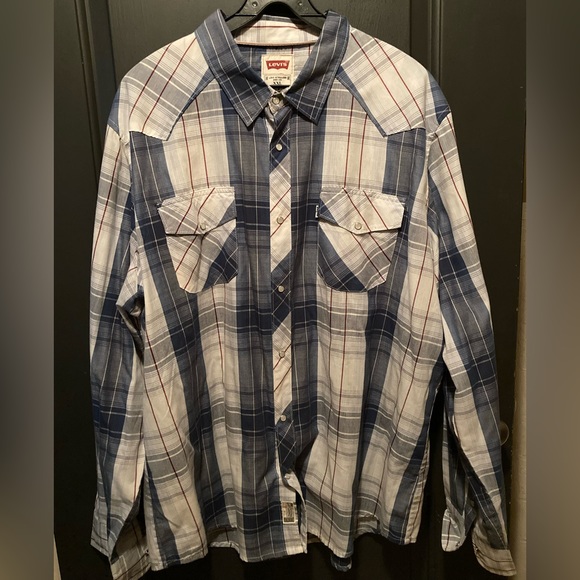Blue Levi flannel - Picture 1 of 2